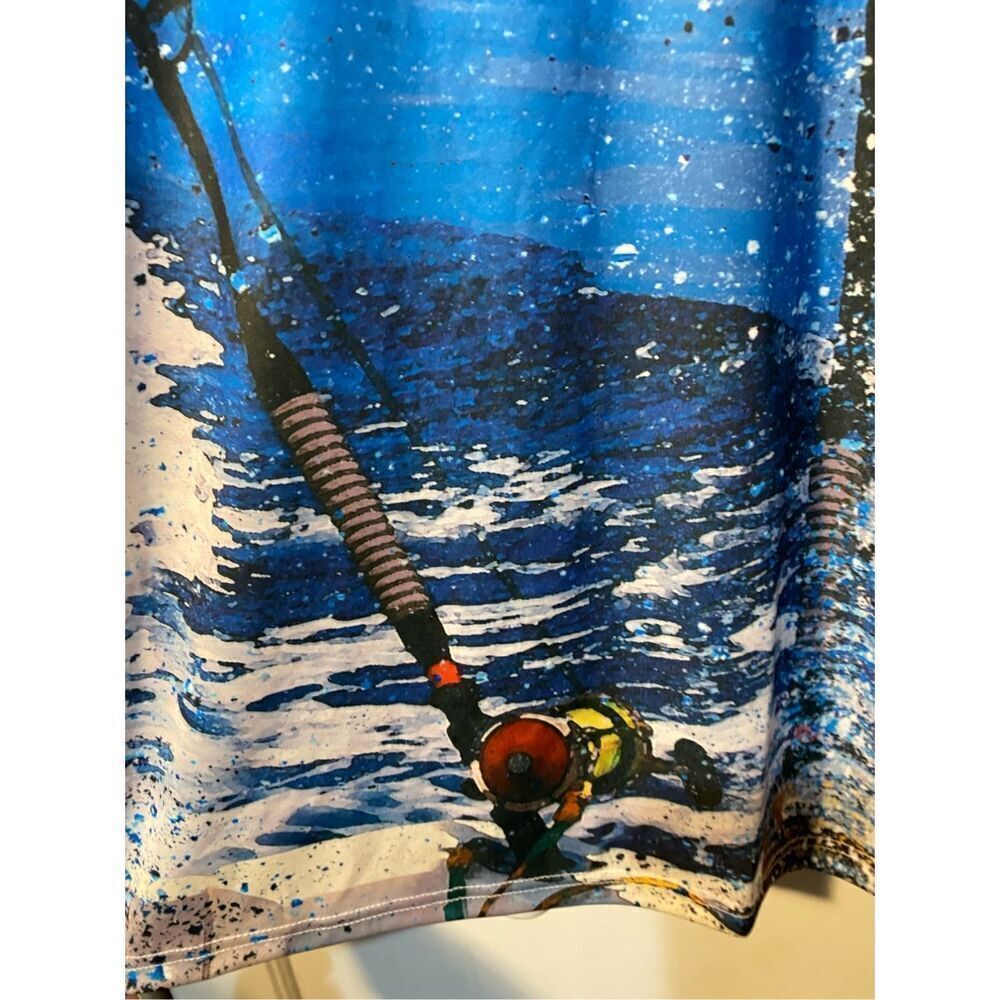 What the Fin Unisex, big Rod’s performance fishing long sleeve shirt, size XL? - Picture 3 of 4